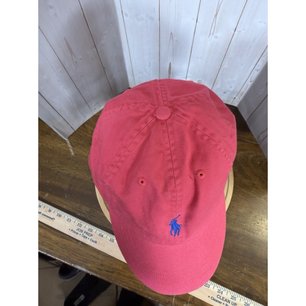 New Polo Ralph Lauren Tropical Pink Adjustable Baseball Cap Unisex Casual Solid - Picture 7 of 9